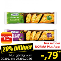 Knoblauch-/ Kräuter-Baguette