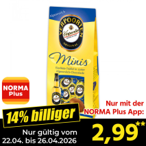 Nur mit der NORMA Plus App günstiger: »Mini Pralinen«