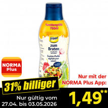 Nur mit der NORMA Plus App günstiger: »Pflanzencreme«