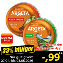 Nur mit der NORMA Plus App günstiger: »Aufstrich«