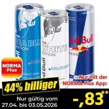 Nur mit der NORMA Plus App günstiger: »Energy Drink«