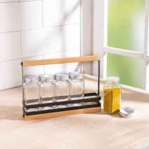 Gewürzregal mit 5 Gläsern