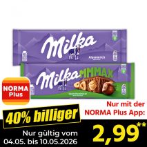 Nur mit der NORMA Plus App günstiger: »Großtafel«