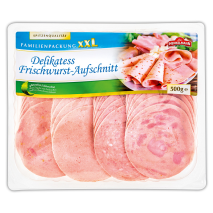 Delikatess Frischwurst-Aufschnitt