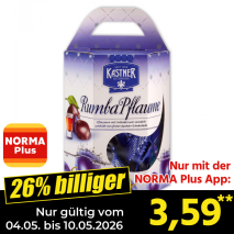 Nur mit der NORMA Plus App günstiger: »Rumba Pflaume«