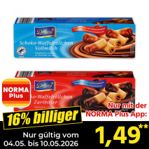 Schoko-Waffelröllchen