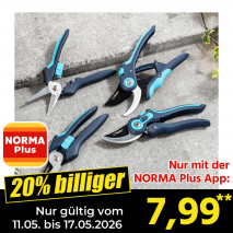 Nur mit der NORMA Plus App günstiger: »Gartenschere«
