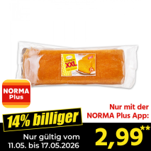 Nur mit der NORMA Plus App günstiger: »Goldbarren XXL Rührkuchen«