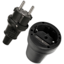 Produktbild »Gummi-Schutzkontakt-Stecker oder -Kupplung«