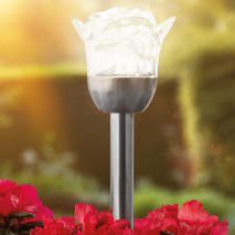 Produktbild »LED-Solar-Gartenstecker 'Rose'«