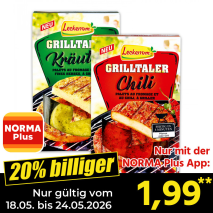 Nur mit der NORMA Plus App günstiger: »Grilltaler«