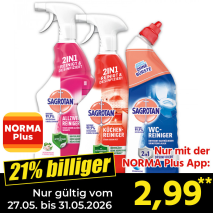 Nur mit der NORMA Plus App günstiger: »WC-/ Bad-/ Küchen-/ Allzweckreiniger«