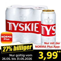 Nur mit der NORMA Plus App günstiger: »Gronie Pils«