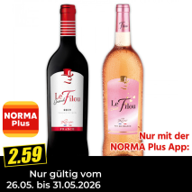 Nur mit der NORMA Plus App günstiger: »Rouge / Rosé«