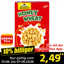 Nur mit der NORMA Plus App günstiger: »Honey Wheat«