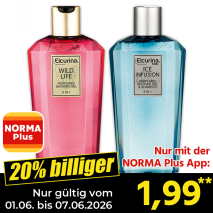 Nur mit der NORMA Plus App günstiger: »Premium Duschgel«