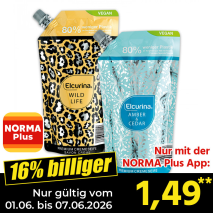 Nur mit der NORMA Plus App günstiger: »Premium Handseife Nachfüllbeutel«