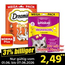 Nur mit der NORMA Plus App günstiger: »Snacks XXL«