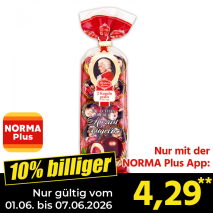 Nur mit der NORMA Plus App günstiger: »Mozart Kugeln«