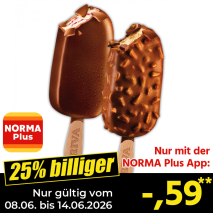 Nur mit der NORMA Plus App günstiger: »Bigger«