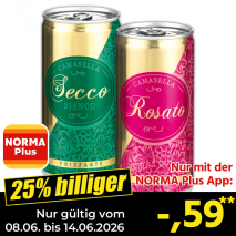 Nur mit der NORMA Plus App günstiger: »Frizzante«