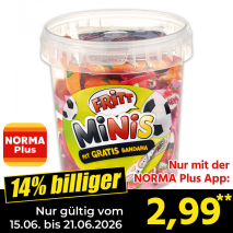 Nur gültig vom 15.06. bis 21.06.2026 und nur mit der NORMA Pluss App 14% billiger: 2,99