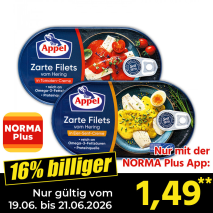 Nur gültig vom 19.06. bis 21.06.2026 und nur mit der NORMA Pluss App 16% billiger: 1,49