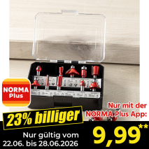Nur gültig vom 22.06. bis 28.06.2026 und nur mit der NORMA Pluss App 23% billiger: 9,99