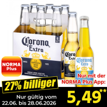 Nur gültig vom 22.06. bis 28.06.2026 und nur mit der NORMA Pluss App 27% billiger: 5,49