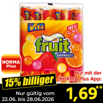 Nur gültig vom 22.06. bis 28.06.2026 und nur mit der NORMA Pluss App 15% billiger: 1,69