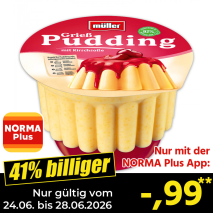 Nur gültig vom 24.06. bis 28.06.2026 und nur mit der NORMA Pluss App 41% billiger: &ndash;,99