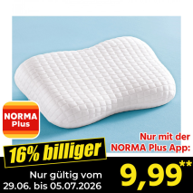 Nur gültig vom 29.06. bis 05.07.2026 und nur mit der NORMA Pluss App 16% billiger: 9,99