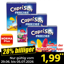 Nur gültig vom 29.06. bis 05.07.2026 und nur mit der NORMA Pluss App 28% billiger: 1,99