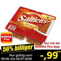 Nur gültig vom 29.06. bis 05.07.2026 und nur mit der NORMA Pluss App 56% billiger: –,99