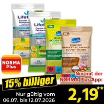 Nur gültig vom 06.07. bis 12.07.2026 und nur mit der NORMA Pluss App 15% billiger: 2,19