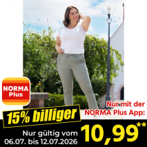Nur gültig vom 06.07. bis 12.07.2026 und nur mit der NORMA Pluss App 15% billiger: 10,99