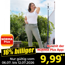 Nur gültig vom 06.07. bis 12.07.2026 und nur mit der NORMA Pluss App 16% billiger: 9,99