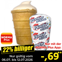 Nur gültig vom 06.07. bis 12.07.2026 und nur mit der NORMA Pluss App 22% billiger: &ndash;,69
