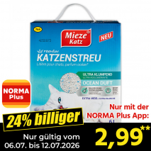 Nur gültig vom 06.07. bis 12.07.2026 und nur mit der NORMA Pluss App 24% billiger: 2,99