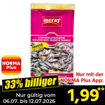 Nur gültig vom 06.07. bis 12.07.2026 und nur mit der NORMA Pluss App 33% billiger: 1,99