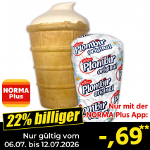 Nur gültig vom 06.07. bis 12.07.2026 und nur mit der NORMA Pluss App 22% billiger: &ndash;,69