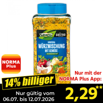 Nur gültig vom 06.07. bis 12.07.2026 und nur mit der NORMA Pluss App 14% billiger: 2,29