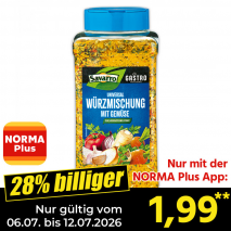 Nur gültig vom 06.07. bis 12.07.2026 und nur mit der NORMA Pluss App 28% billiger: 1,99