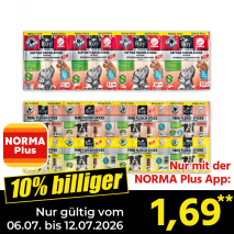 Nur gültig vom 06.07. bis 12.07.2026 und nur mit der NORMA Pluss App 10% billiger: 1,69