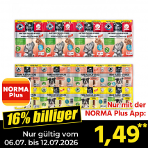 Nur gültig vom 06.07. bis 12.07.2026 und nur mit der NORMA Pluss App 16% billiger: 1,49