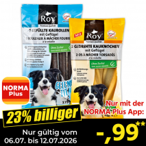 Nur gültig vom 06.07. bis 12.07.2026 und nur mit der NORMA Pluss App 23% billiger: &ndash;,99