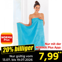 Nur gültig vom 13.07. bis 19.07.2026 und nur mit der NORMA Pluss App 20% billiger: 7,99