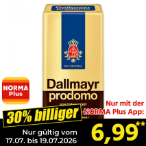 Nur gültig vom 17.07. bis 19.07.2026 und nur mit der NORMA Pluss App 30% billiger: 6,99