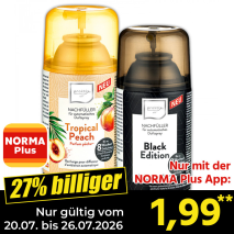 Nur gültig vom 20.07. bis 26.07.2026 und nur mit der NORMA Pluss App 27% billiger: 1,99