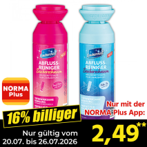 Nur gültig vom 20.07. bis 26.07.2026 und nur mit der NORMA Pluss App 16% billiger: 2,49